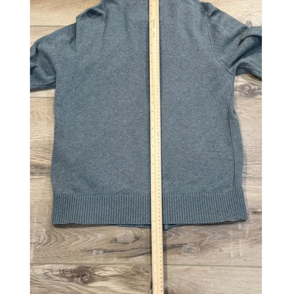 American Eagle Outfitters Mens Gray Full Zip Hooded Sweater Vintage Fit LT/GL‎